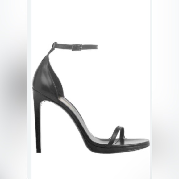 Saint Laurent Jane straps black leather shoes - Picture 2 of 5